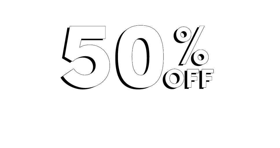 You've got 50% off your first payment! Use promo code HALFOFF online now!